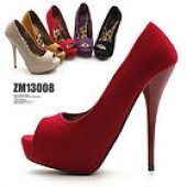 Womens Shoes Platform Stiletto Open Toe High Heels Multi Colored Faux Suede